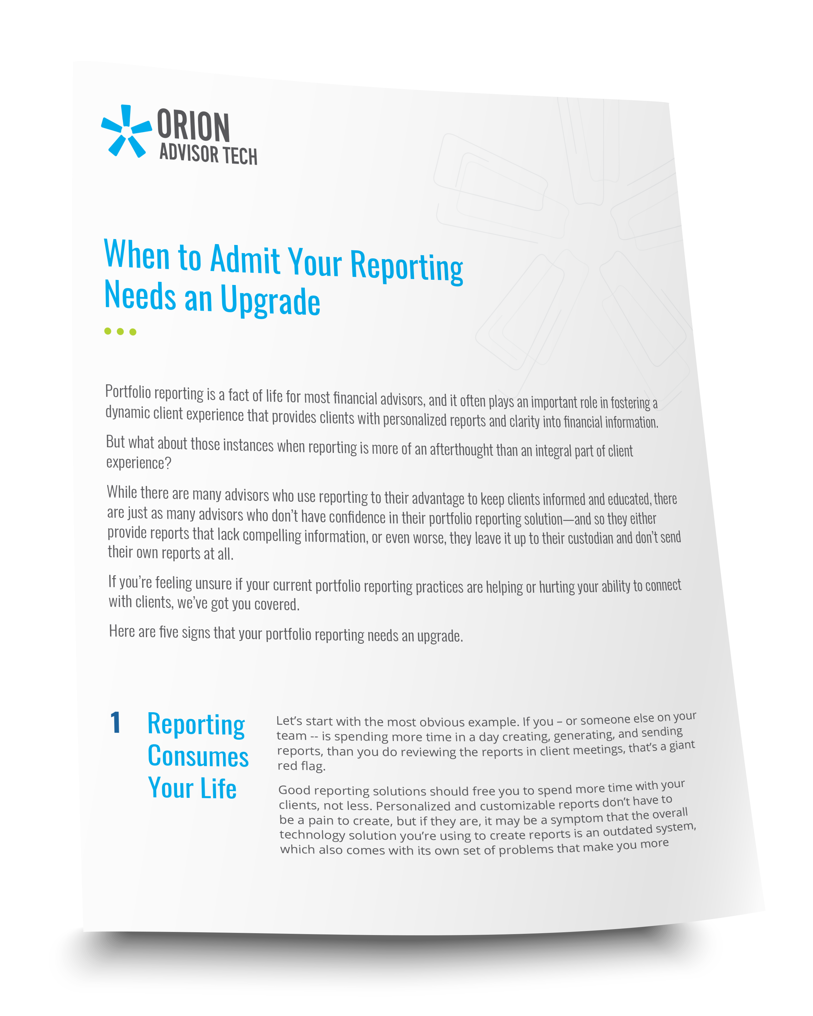 When to Admit Your Reporting Needs an Upgrade book cover