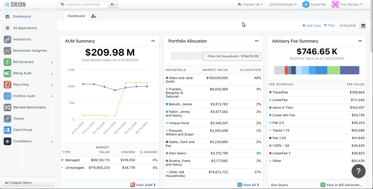 Orion Connect Orion Advisor Tech